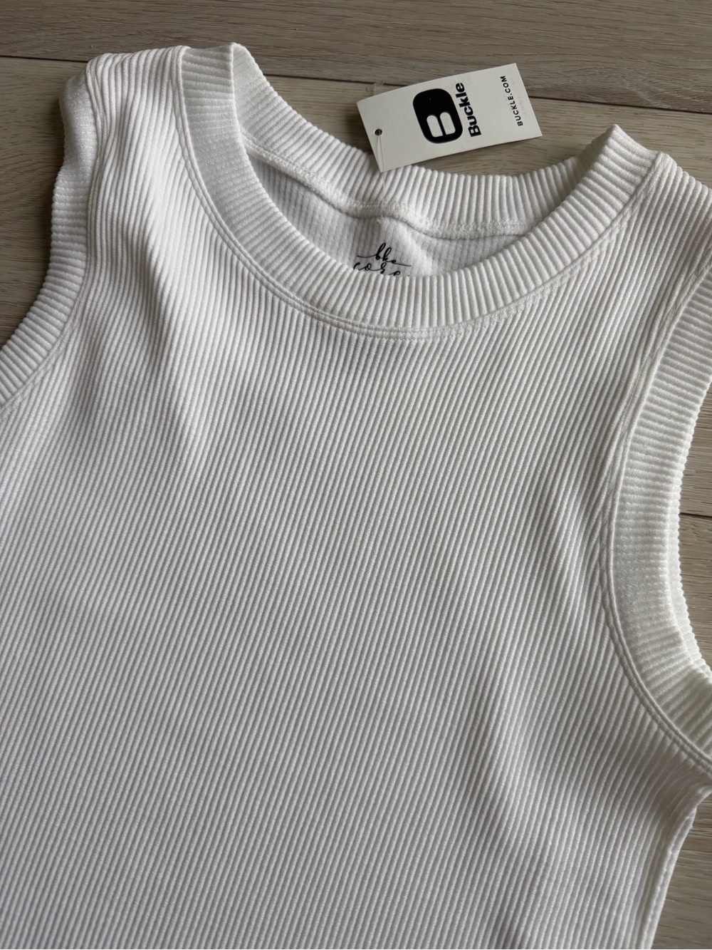 Buckle BKE CORE High Neck Ribbed Contour Tank Top women's size medium / large - Picture 4 of 6